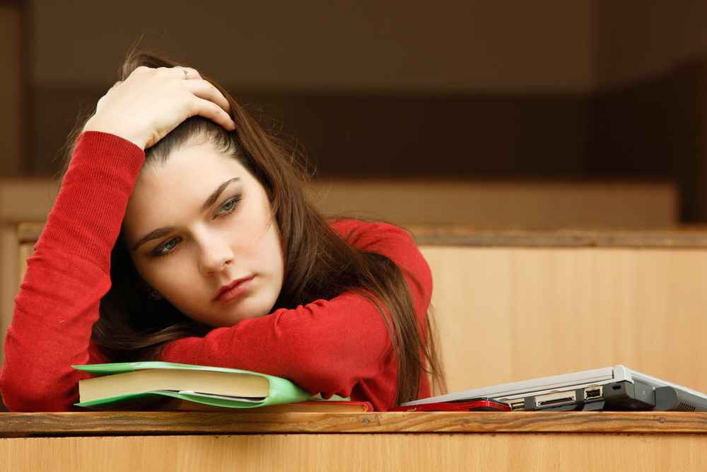 Stressed student