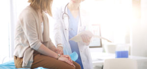 female doctor with patient discussing alternative anxiety treatments